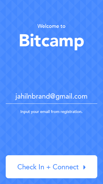Blitz app screen 1