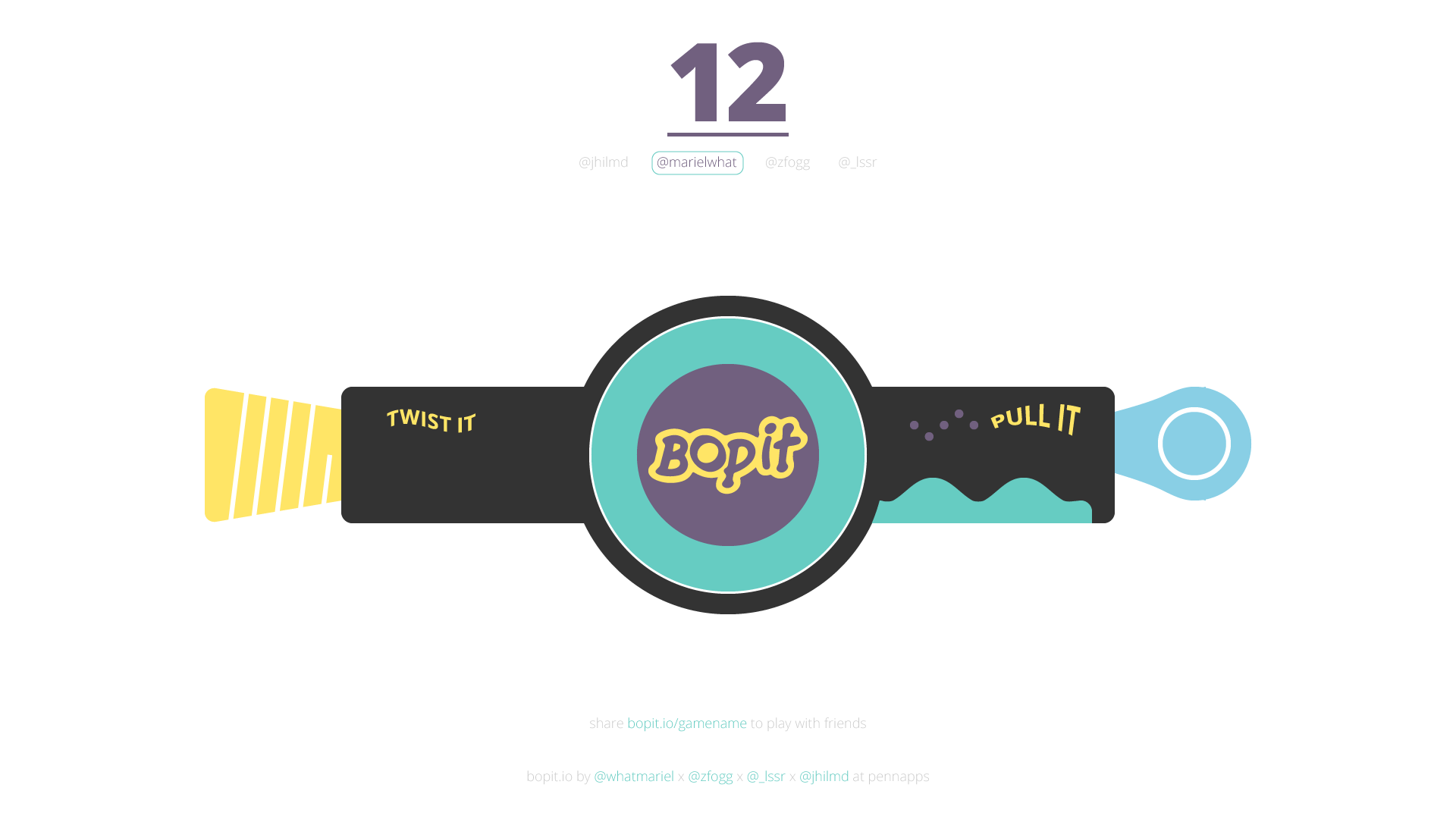 Bop It! web play screen