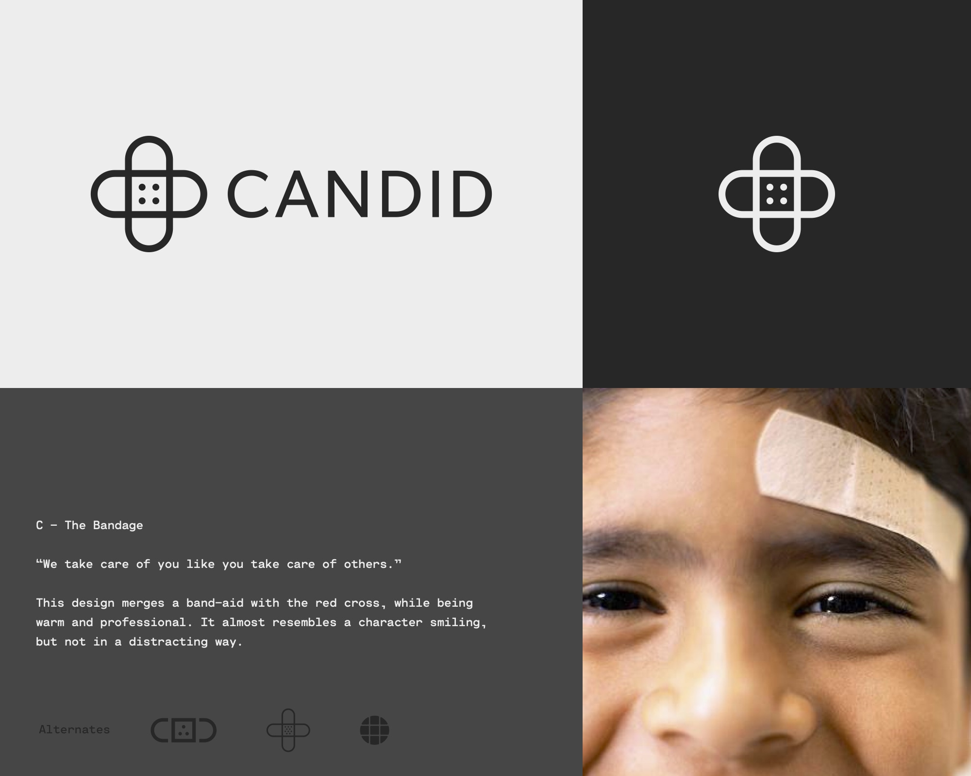 Candid logo presentation