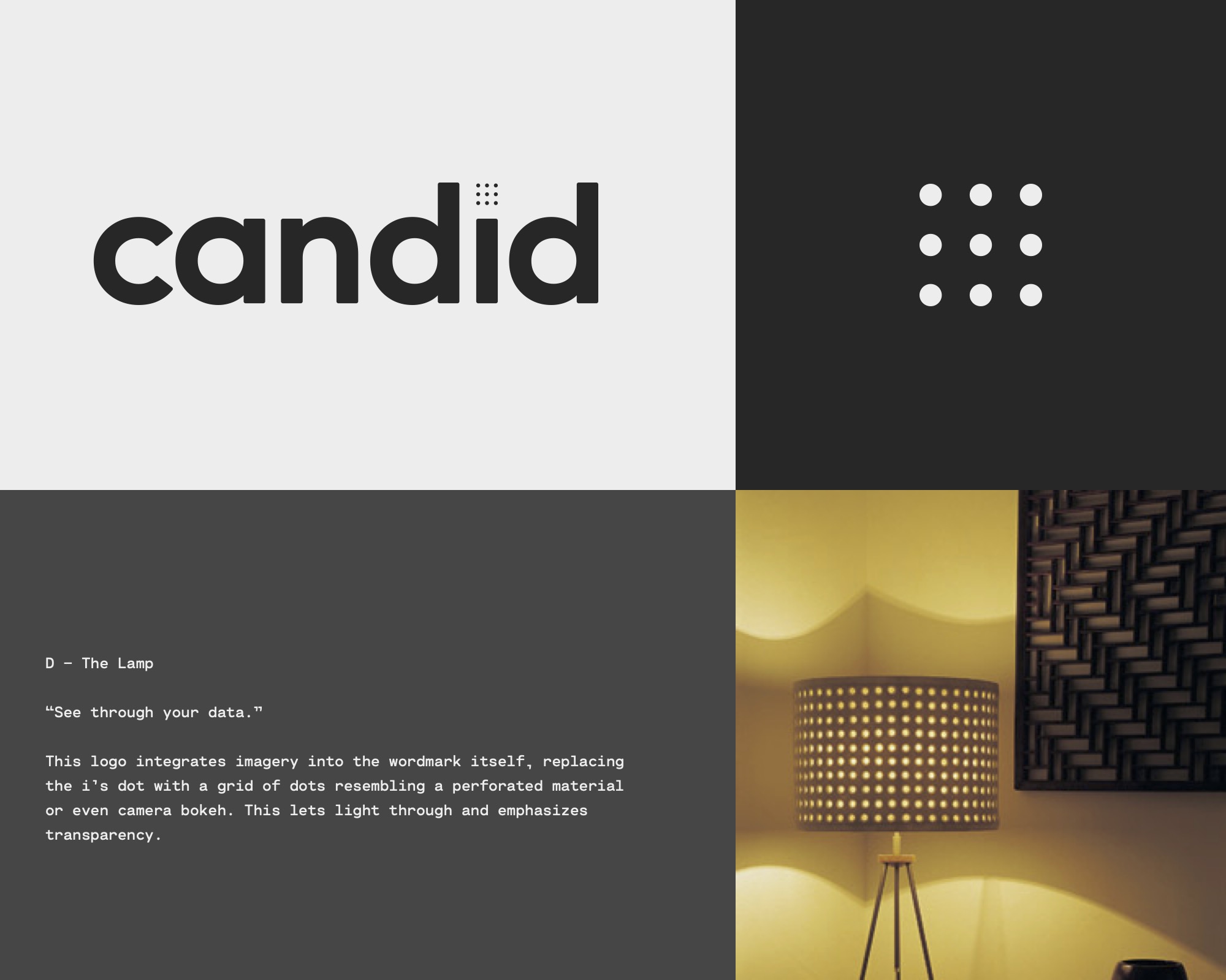 Candid logo presentation