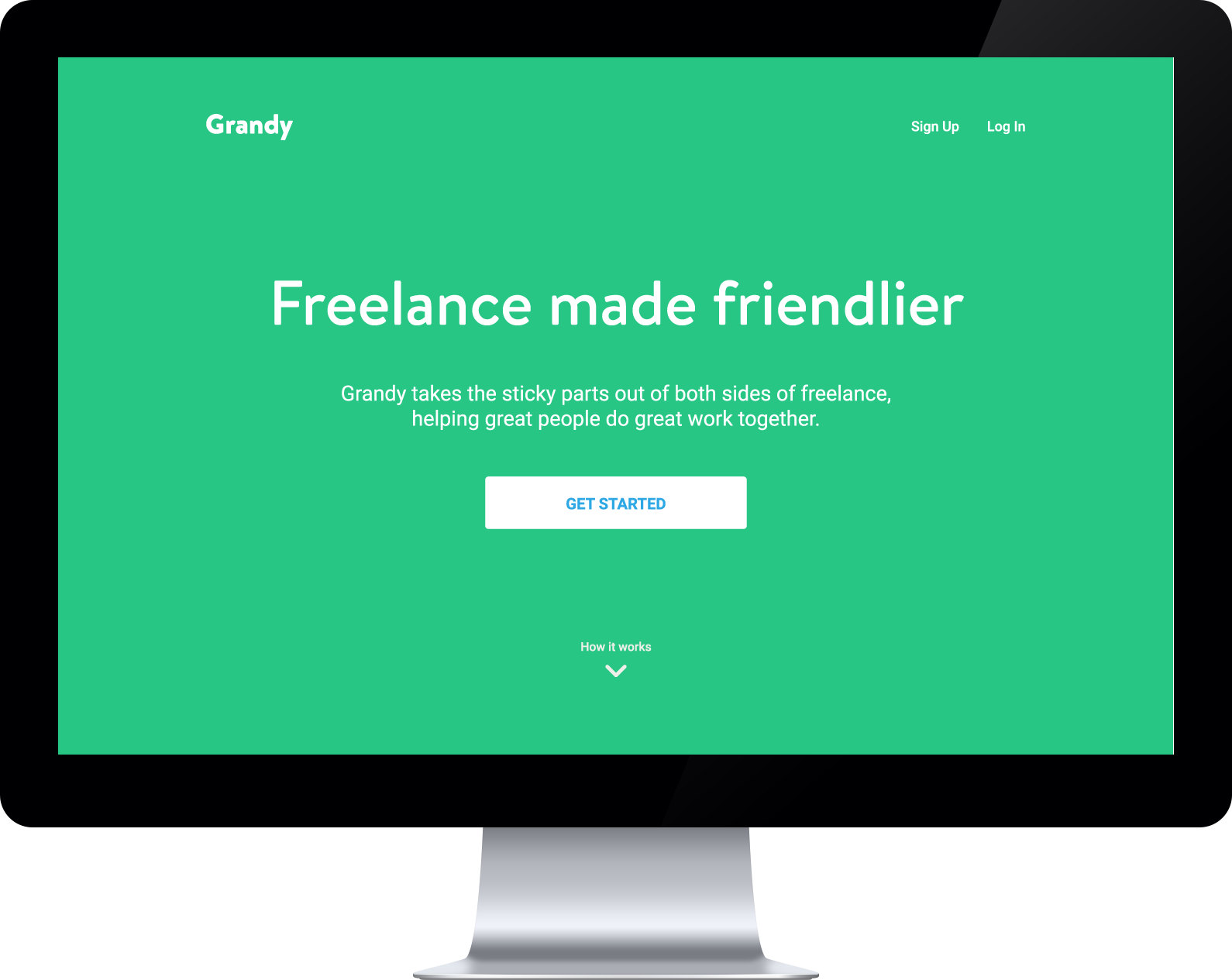 Grandy landing page