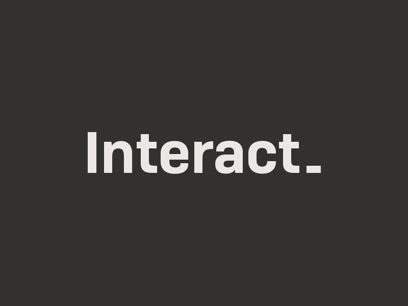 Interact brand animation