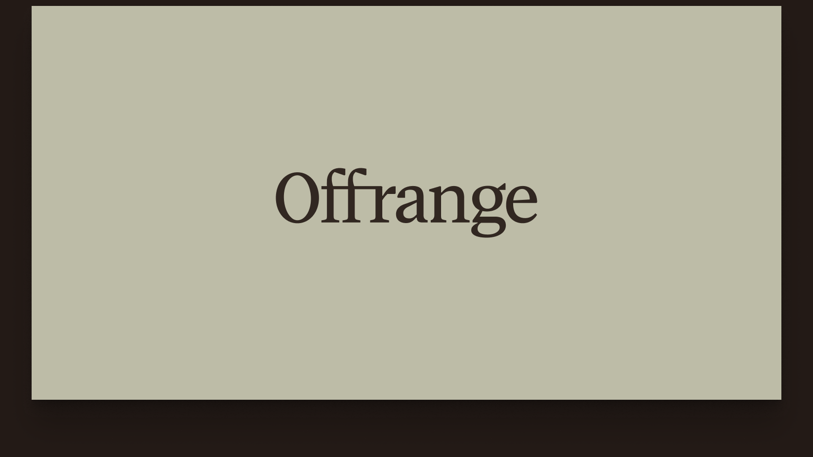 Offrange wordmark