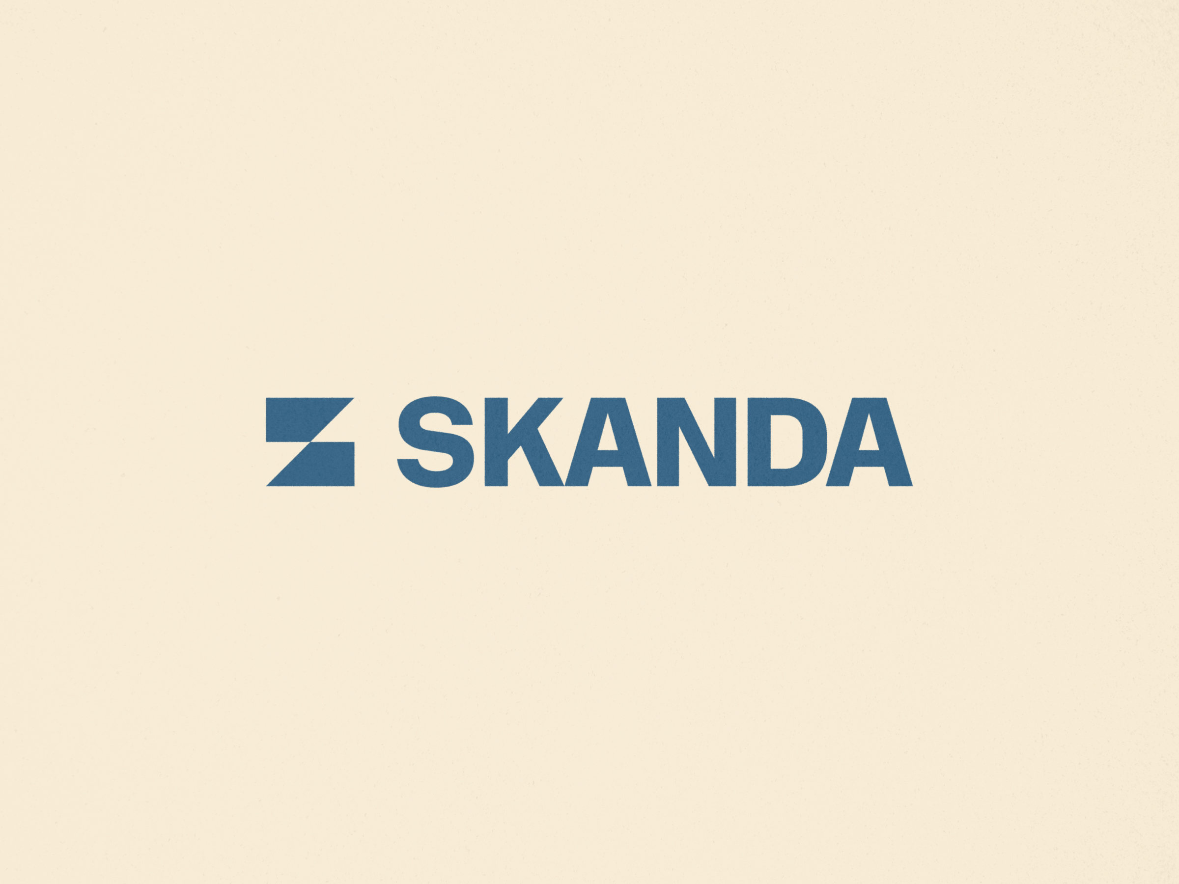 Skanda wordmark and icon