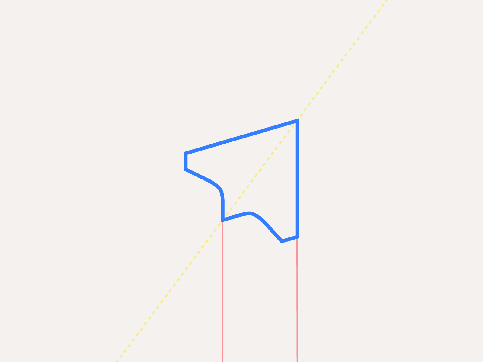 Upright mark construction frame 3