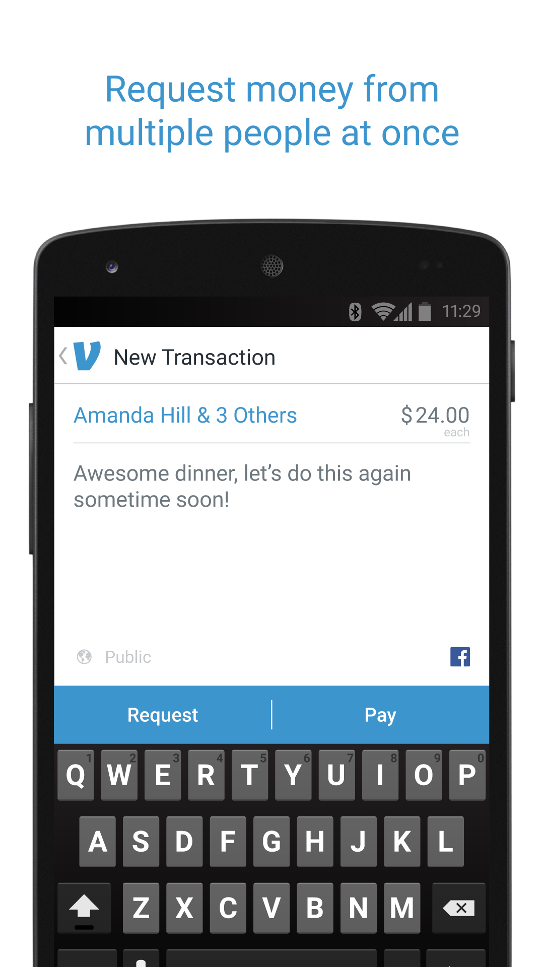 Venmo Pay with Venmo, multiple